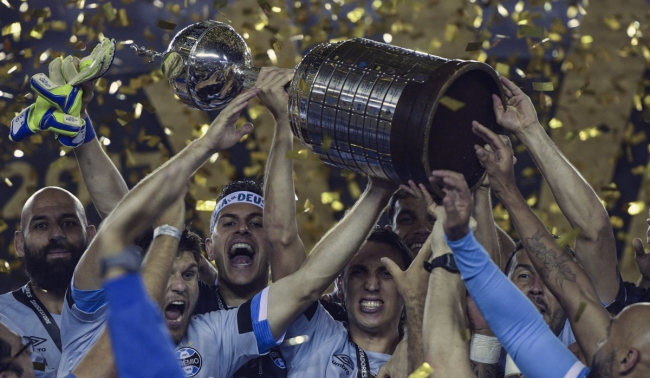 6º lugar - Grêmio: O Imortal tem seis títulos internacionais (um Mundial, em 1983, três Libertadores, em 1983, 1995 e 2017, e duas Recopas Sul-Americanas, em 1996 e 2018).