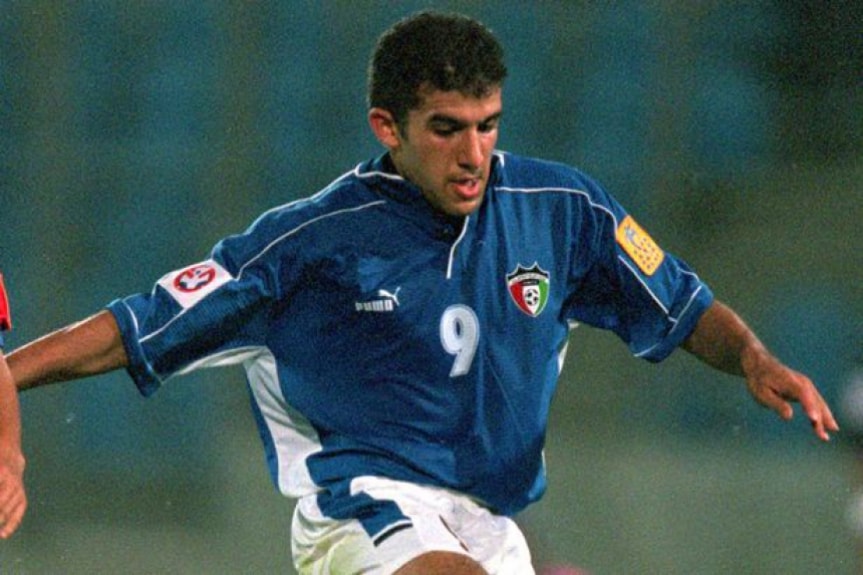 Bashar Abdullah: 75 gols em 133 jogos pela seleção do Kuwait.