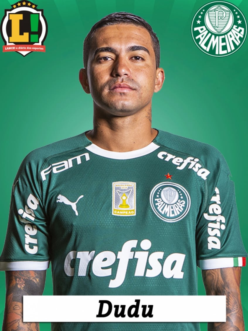 Dudu - 8,0 - Estava mal no começo, mas se soltou após fazer um belo gol, o segundo do Palmeiras. Fez, também, o quarto gol e serviu Gabriel Veron no quinto.
