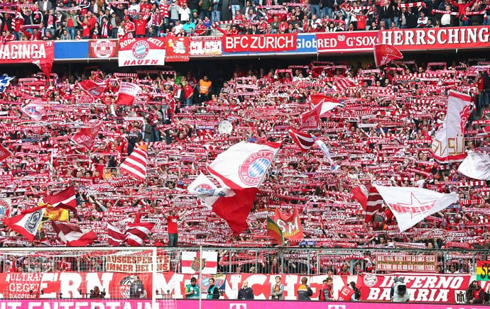 1° lugar do mundo - Bayern de Munique (Alemanha): 323.000 sócios