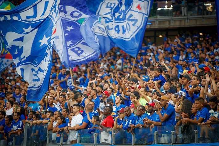 8- Cruzeiro - LANCE!/Ibope 2014: 6,2 milhões de torcedores / Ibope 2018: 3,9 milhões de torcedores