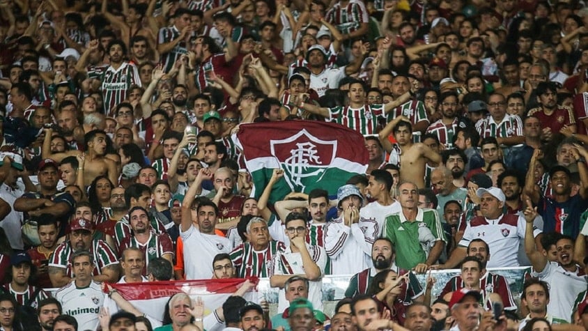 11- Fluminense - LANCE!/Ibope 2014: 3,6 milhões de torcedores / Ibope 2018: 1,9 milhão de torcedores