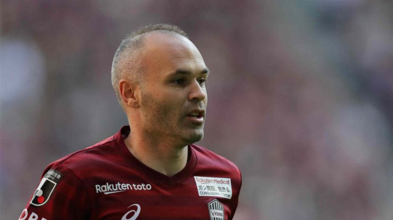 6 - Andrés Iniesta (Vissel Kobe-JAP): R$ 142,4 milhões anuais.