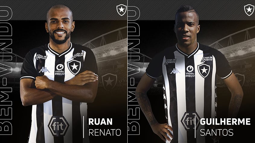 O Botafogo confirmou as duas primeiras contratações visando a próxima temporada. Com foco na defesa, o Alvinegro anunciou que possui acordos encaminhados com o lateral-esquerdo Guilherme Santos e o zagueiro Ruan Renato para 2019, restando apenas a realização de exames médicos para a assinatura dos contratos.