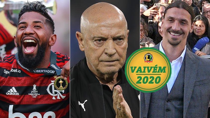 O mercado da bola segue bem agitado. Nesta segunda-feira, teve a confirmação de Jesualdo Ferreira como novo técnico do Santos, pacotão internacional com novela Ibrahimovic perto do fim no Milan, movimentação no Flamengo com Berrío podendo ir para o Coritiba e Rodinei no Internacional, além de pacotão no Botafogo, conversas do Corinthians, Internacional... Veja a seguir todo o resumo do vaivém desta segunda-feira na galeria especial do LANCE!.