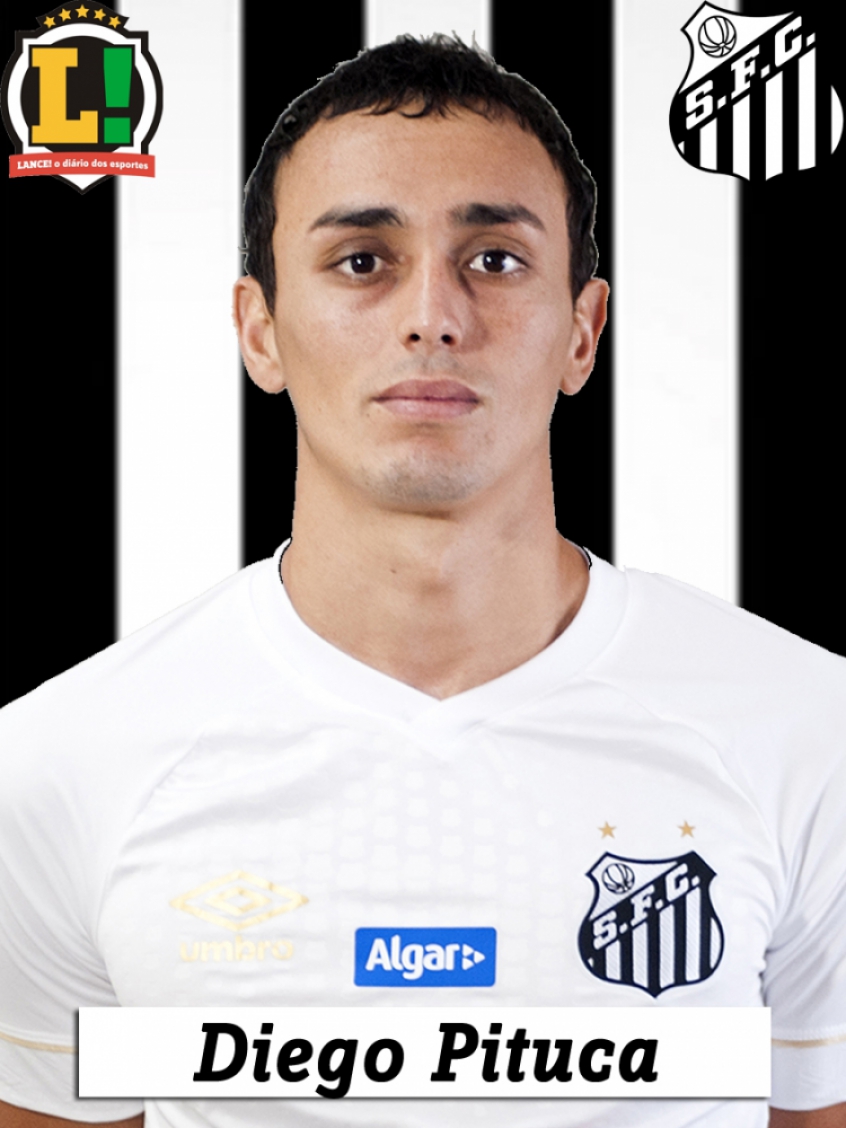 Diego Pituca - 5,5 - Não teve muitas obrigações defensivas e falhou muito quando tentou apoiar o ataque. Foi substituído por Uribe quando o Santos precisou buscar o jogo.