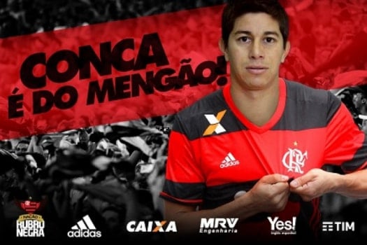 Ídolo do Fluminense, Conca atuou por apenas 27 minutos com a camisa do Flamengo em 2017 e não deixou saudades na torcida.