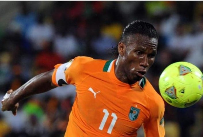 Didier Drogba: 65 gols em 104 jogos pela seleção da Costa do Marfim.