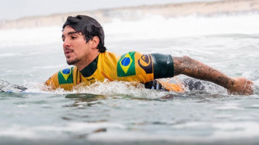 Surfe: o segundo dia de surfe tem oitavas de final, a partir das 19h. Ítalo Ferreira, Gabriel Medina (foto), Tatiana Weston-Webb e Silvana Lima estão vivos na disputa. 