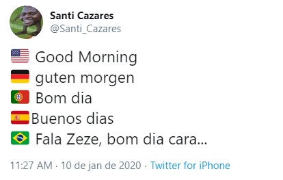 Fala, Zezé! Bom dia, cara”! Memes com áudio de Thiago Neves bombam na web – LANCE! Fala, Zezé! Bom dia, cara”! Memes com áudio de Thiago Neves bombam na web – LANCE!