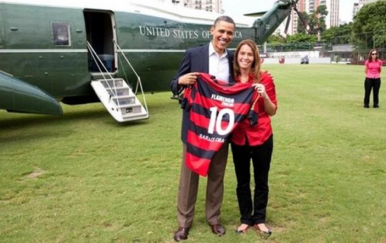 Em visita ao Brasil, em 2011, o ex-presidente dos Estados Unidos, Barack Obama, foi presenteado com uma camisa do Flamengo.