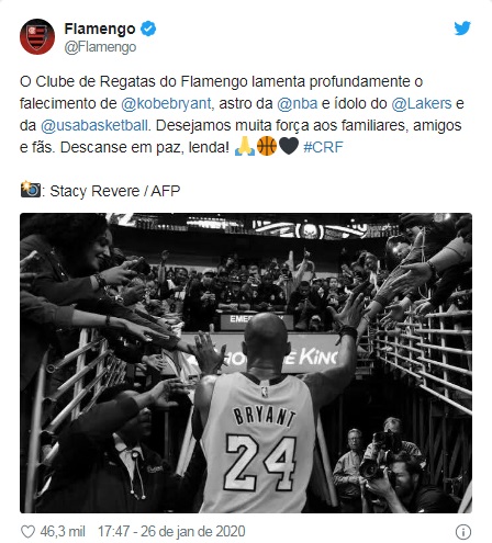 Veja como as celebridades estão homenageando Kobe Bryant através