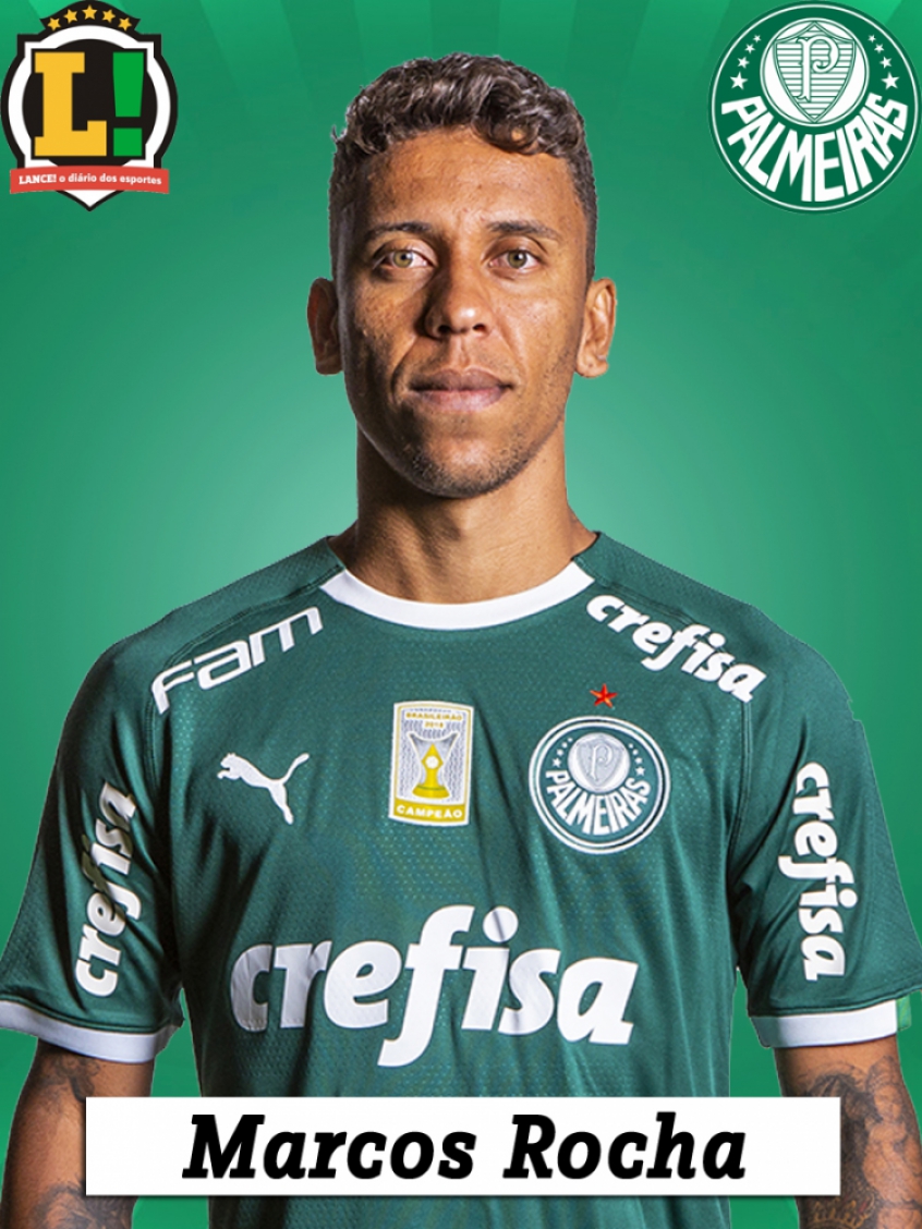 Marcos Rocha - 8,0 - Participativo durante todo jogo ajudando o sistema defensivo e ofensivo do Palmeiras. Marcou um belo gol com um chute forte de fora da área e deu uma assistência para Zé Rafael. 