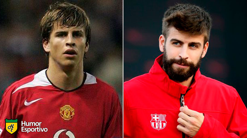 Antes e depois: as mudanças de Gerard Piqué