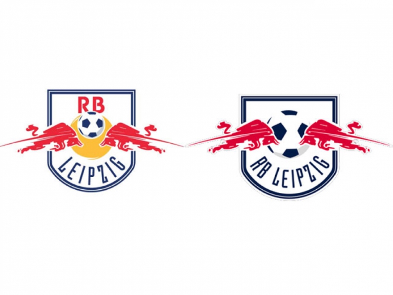 RB Leipzig - O RB Leipzig  foi obrigado a mudar seu escudo pela Liga Alemão de Futebol quando subiu para a segunda divisão do país. O emblema anterior fazia referência à Red Bull, patrocinadora do clube, o que é vetado pela organização local.