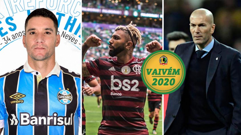 A manhã desta segunda-feira foi agitada no vaivém. O meia Thiago neves foi anunciado pelo Grêmio, o Flamengo tem uma reunião por Gabigol e Zidane pode deixar o Real Madrid. Veja essas e outras negociações no resumo do vaivém do LANCE!.