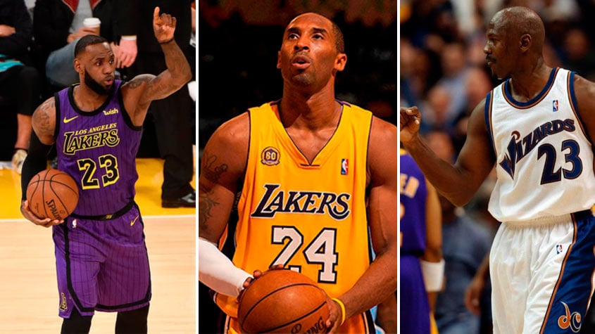Um dia antes de sua morte, Kobe Bryant foi de terceiro para quarto lugar no ranking de maiores cestinhas da história da NBA, ultrapassado justamente por outro astro do Los Angeles Lakers, LeBron James. Confira aqui os 15 maiores pontuadores da principal liga de basquete do mundo.