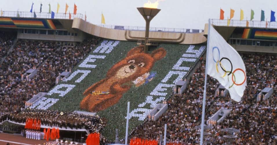 Olimpíadas de Moscou (RUS) - Ano: 1980 - Mascote: O Urso Misha