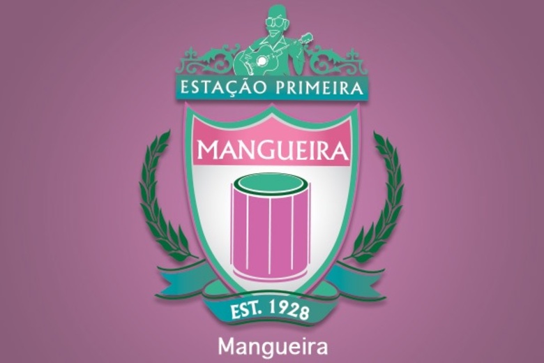 Fusão dos escudos: Mangueira e Liverpool