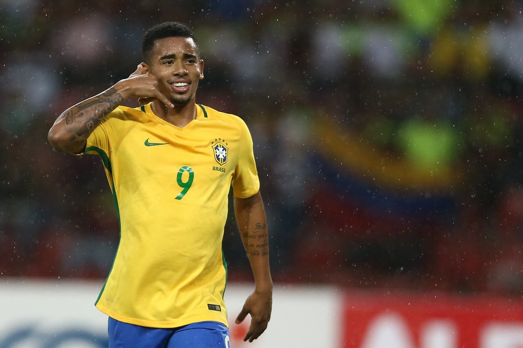 GABRIEL JESUS tem 17 gols marcados com a camisa da Seleção Brasileira.
