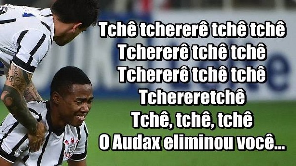 Corinthians x Audax - Semifinal do Campeonato Paulista de 2016 (23/04/2016). As equipes empataram por 2 a 2 (com direito a gol de Tchê Tchê) e a decisão ficou para os pênaltis. Fagner e Rodriguinho desperdiçaram as cobranças e mais uma eliminação do Timão em Itaquera