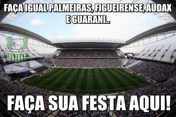 Corinthians x Audax - Semifinal do Campeonato Paulista de 2016 (23/04/2016). As equipes empataram por 2 a 2 (com direito a gol de Tchê Tchê) e a decisão ficou para os pênaltis. Fagner e Rodriguinho desperdiçaram as cobranças e mais uma eliminação do Timão em Itaquera