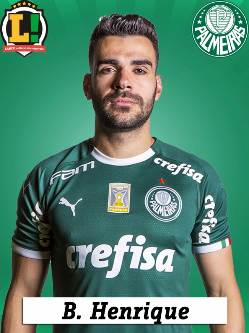 Bruno Henrique - 6,0 - Dono do meio campo do Palmeiras. Mesmo quando não vai tão bem, mostra o quanto é importante no controle da partida. Acerta bem mais que erra.