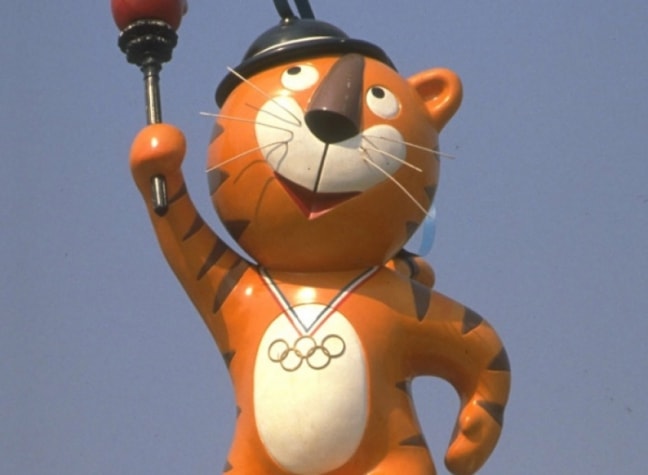 Olimpíadas de Seul (COR) - Ano: 1988 - Mascote: O tigre Hodori