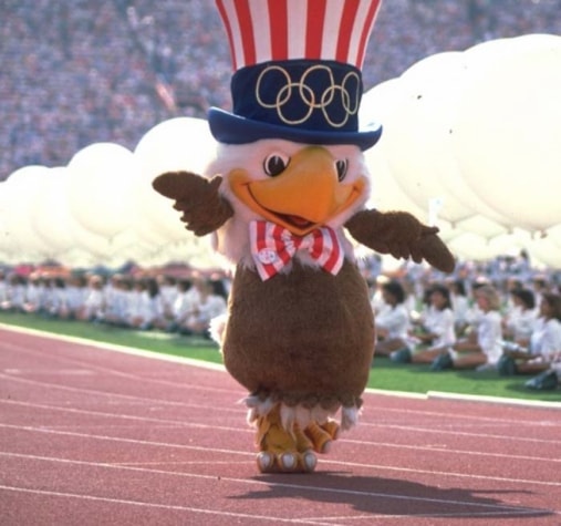 Olimpíadas de Los Angeles (EUA) - Ano: 1984 - Mascote: A águia Sam