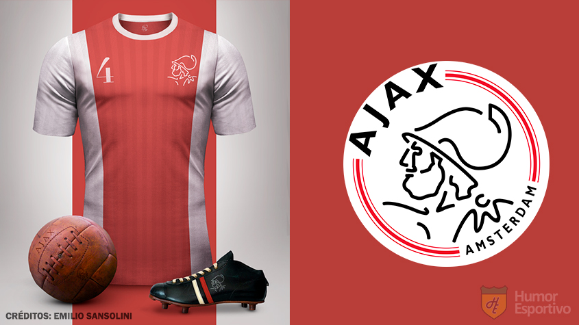 Camisas clássicas do futebol: Ajax.