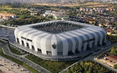 Ainda no papel, a MRV Arena já trará rendimento ao Atlético-MG. O Galo receberá R$ 60 milhões durante dez anos (R$ 10 milhões ao longo da obra e os outros R$ 50 milhões ao longo do tempo).