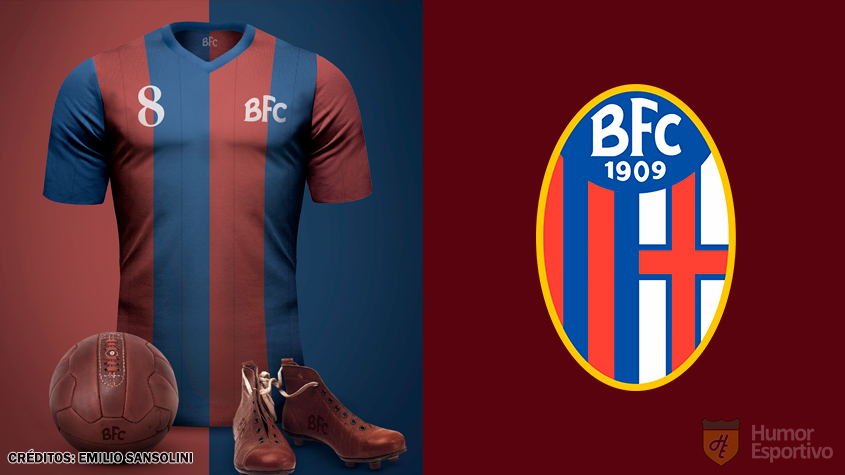 Camisas clássicas do futebol: Bologna.