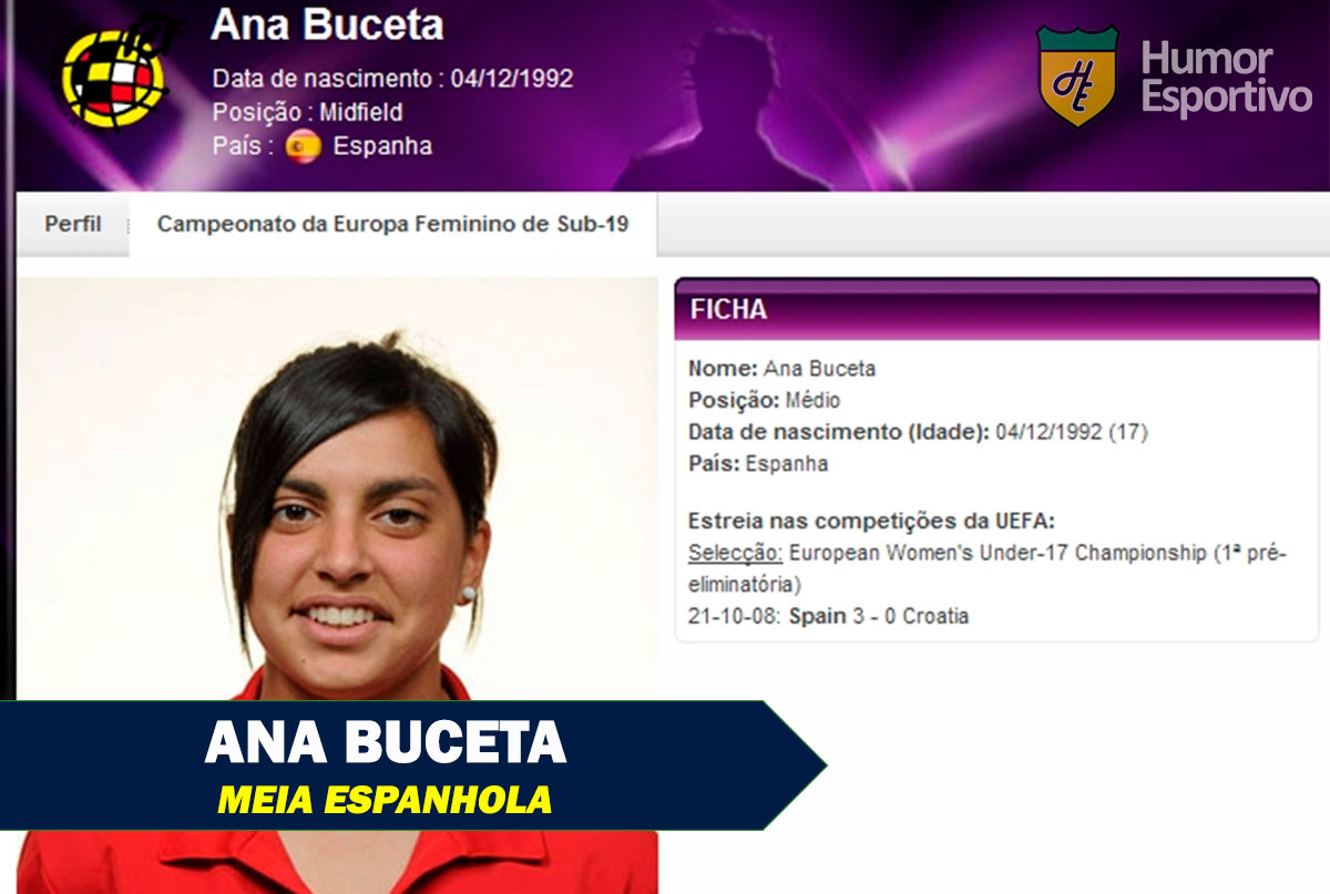 Nomes inusitados do futebol: Ana Buceta