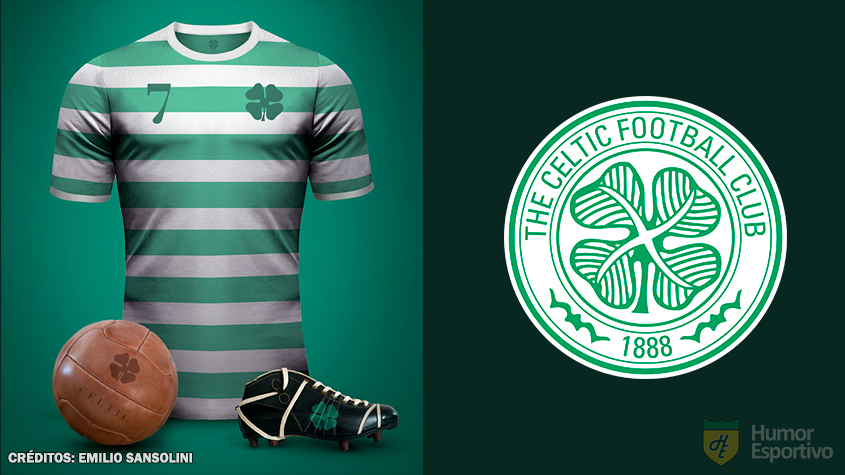Camisas clássicas do futebol: Celtic.