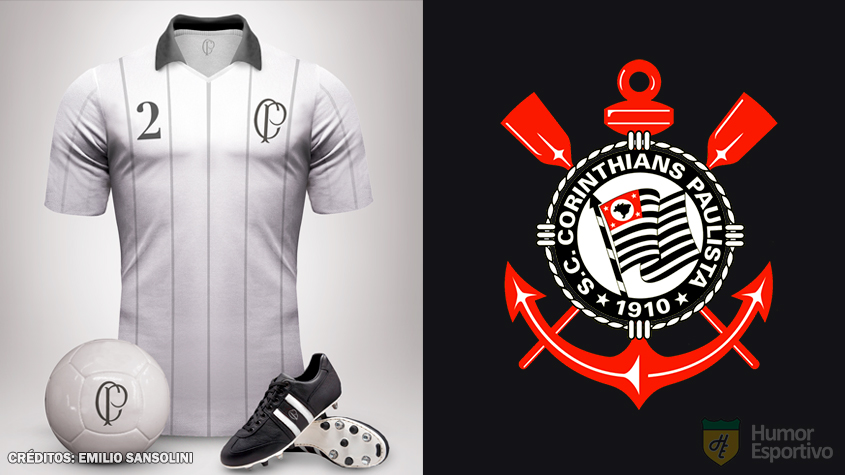 Camisas clássicas do futebol: Corinthians.