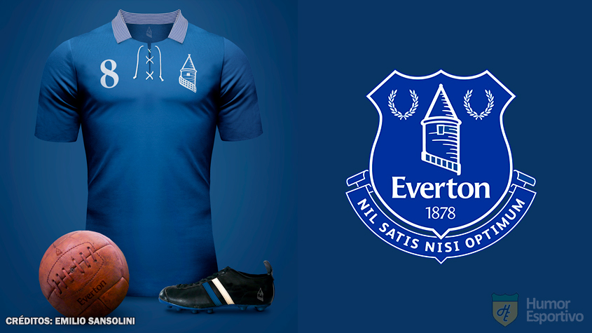 Camisas clássicas do futebol: Everton.