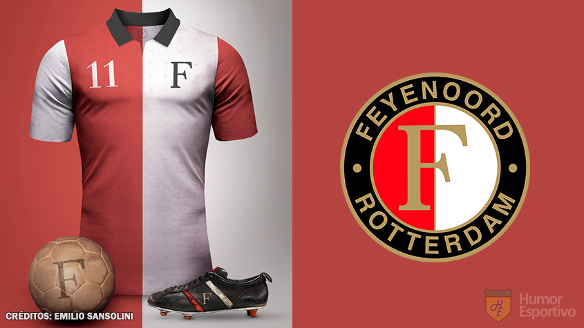Camisas clássicas do futebol: Feyenoord.