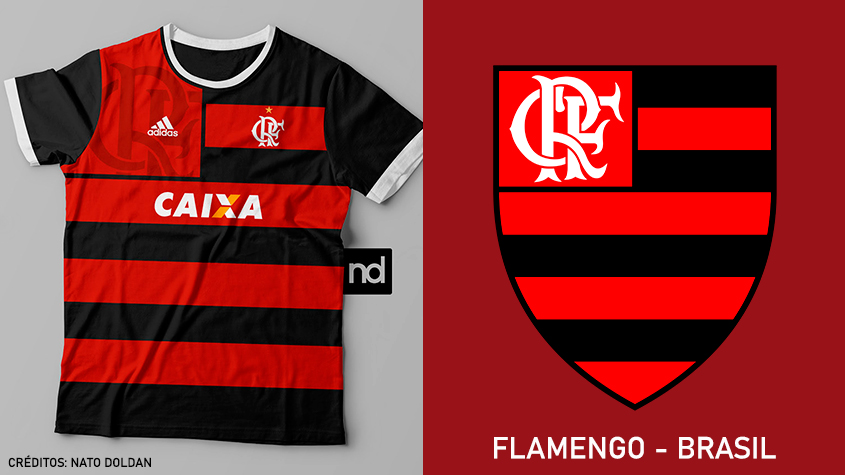 O designer gráfico Nato Doldan divulgou um trabalho brincando com as camisas e os escudos dos clubes. Vale a pena conferir o resultado na galeria!