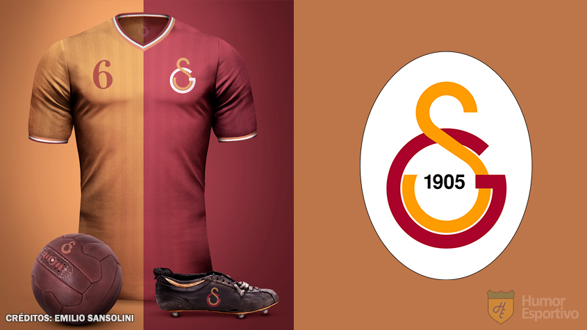 Camisas clássicas do futebol: Galatasaray.