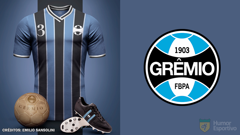 Camisas clássicas do futebol: Grêmio.