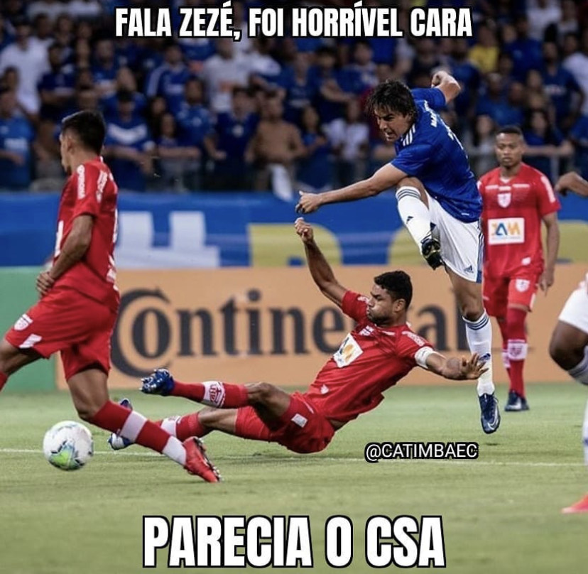 Os melhores memes sobre o engraçadíssimo jogo Cruzeiro x CRB