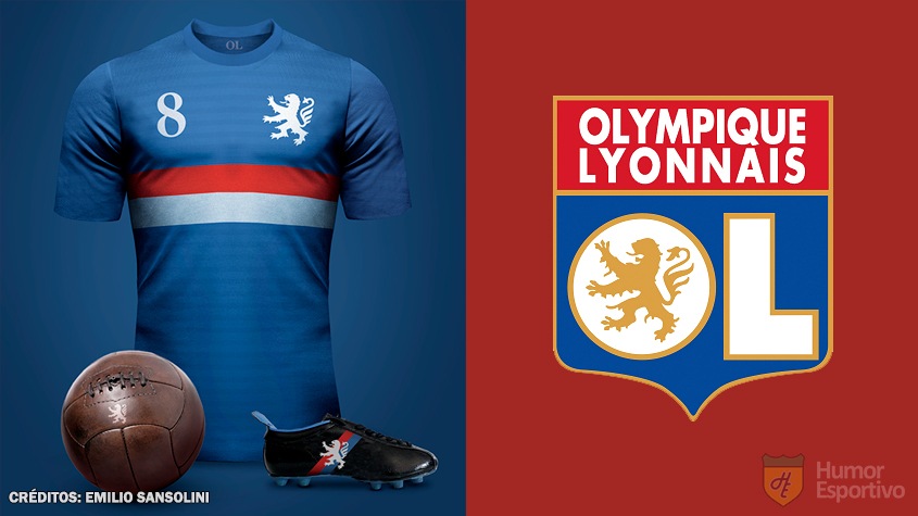 Camisas clássicas do futebol: Olympique Lyon.