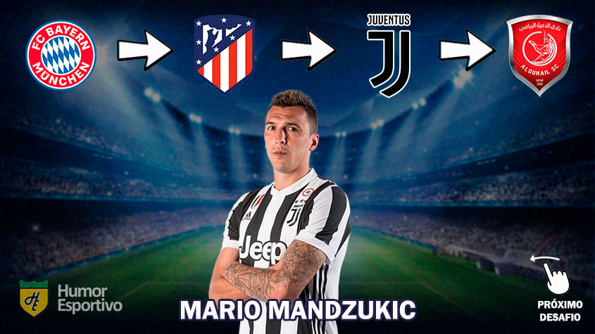 O gigante croata Mario Mandzukic tem 34 anos, mas ainda é valorizado na Europa. Há quem diga que o craque, que deixou o futebol do Catar, vai voltar para a Juventus.