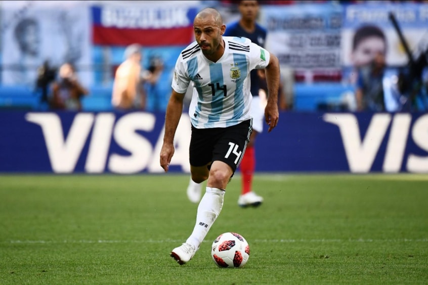 Javier Mascherano (Argentina): 4 Copas do Mundo (2006, 2010, 2014 e 2018).