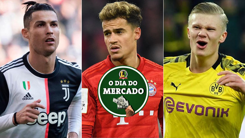 O vaivém foi agitado na manhã desta terça-feira. Movimentações como a possível saída de CR7 da Juventus, o interesse do futebol inglês em Philippe Coutinho e o desejo de Zidane em ter Haaland no Real foram as principais movimentações. Veja o que mais agitou as negociações.  