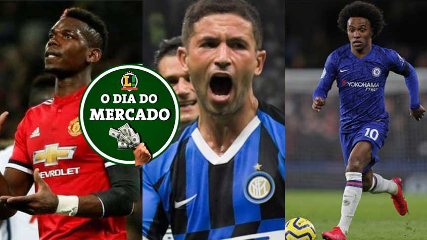 O mercado de transferências segue agitado mesmo com a paralisação das competições por causa da COVID-19. A Juventus quer o retorno de Pogba, o Barcelona mira o meia Stefano Sensi, da Inter de Milão, e Willian não sabe se renovará com o Chelsea. Veja as novidades do dia.  