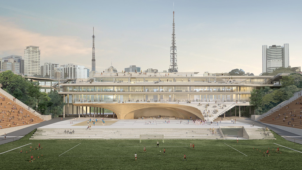 Pacaembu: O histórico estádio da cidade de São Paulo está concedido a uma iniciativa privada e pode passar por reformas. Uma das mudanças propostas seria a demolição do “Tobogã”, arquibancada do estádio.