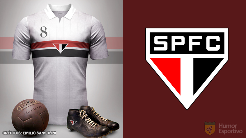 Camisas clássicas do futebol: São Paulo.