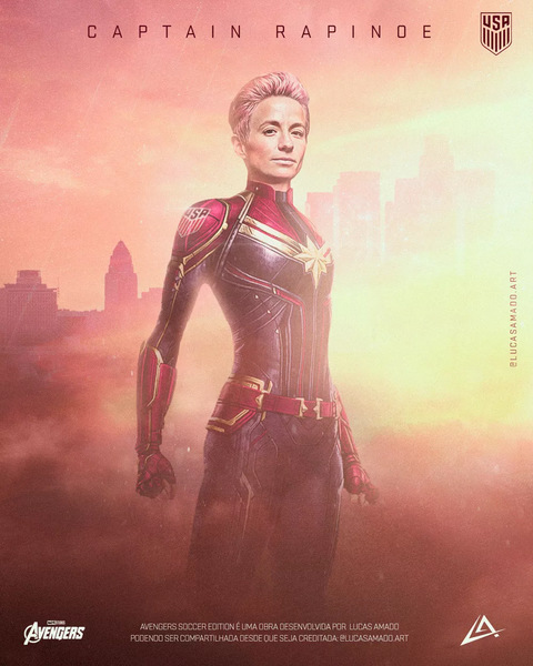 Megan Rapinoe (Capitã Marvel)