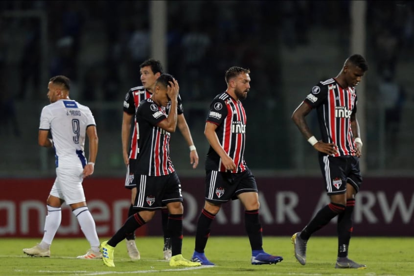 06/02/2019 - Talleres 2 x 0 São Paulo (Libertadores) - Pela primeira fase da Libertadores, derrota em solo argentino. Ramírez e Pochettino fizeram os gols que eliminaram o Tricolor. 